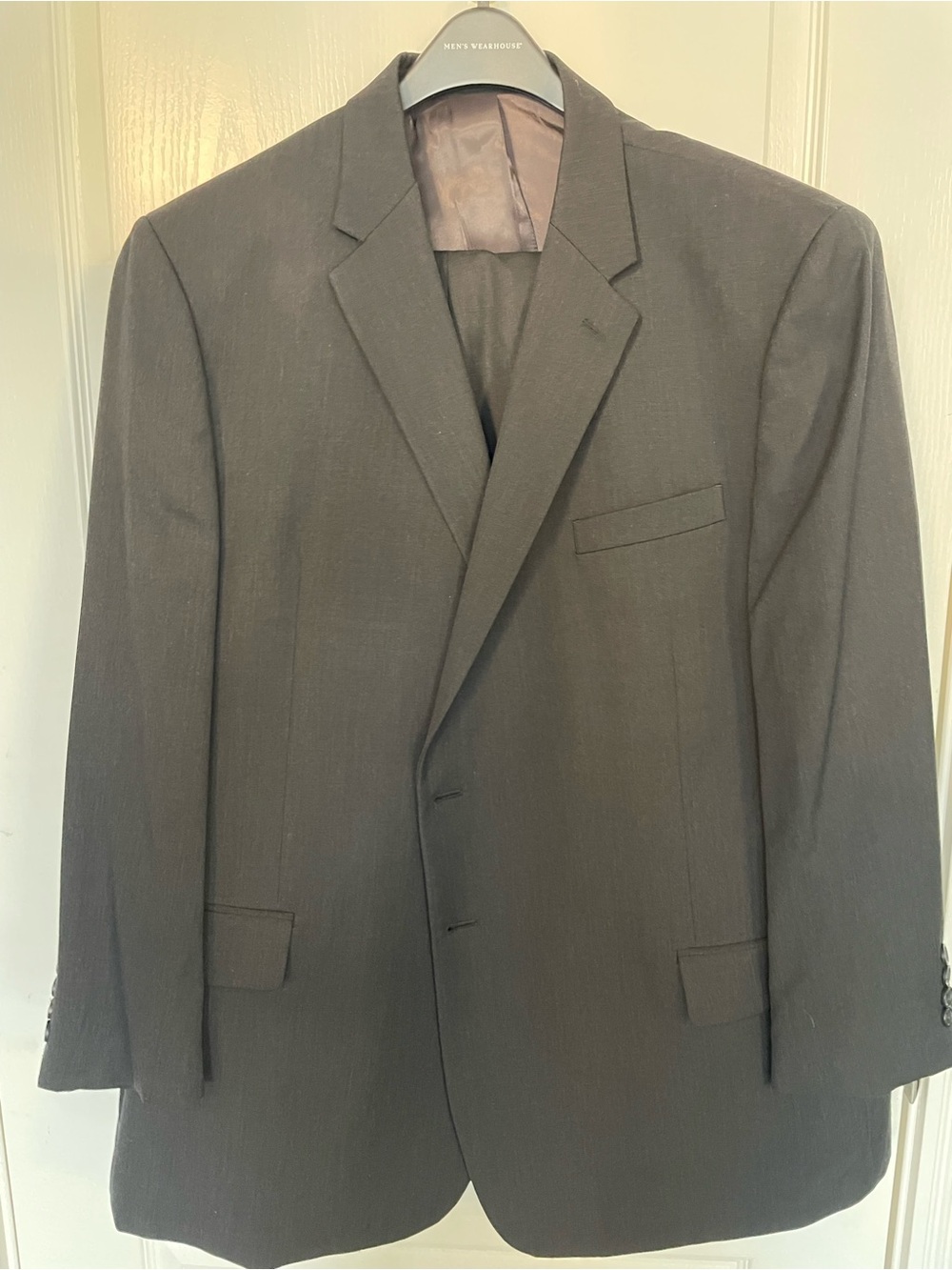 Men’s Wearhouse Pronto Uomo Platinum Dark Gray Men's Two-Button Suit Jacket